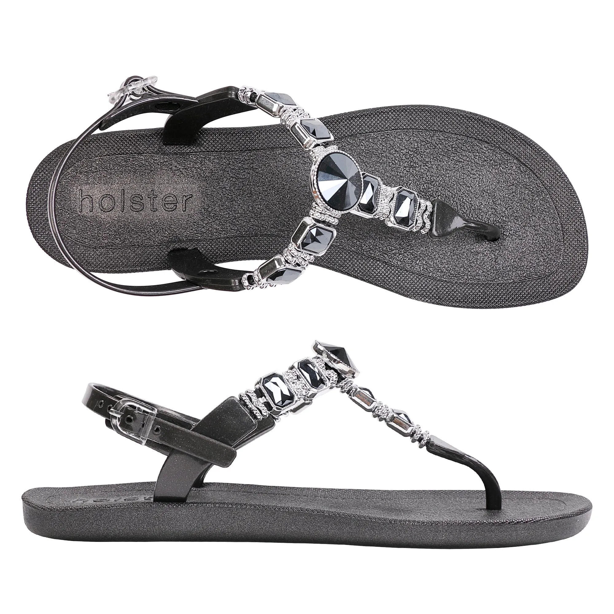 Mykonos - Black Premium Material Footwear