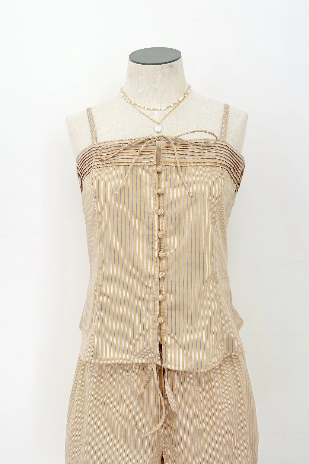 Myrtle Button Up Tank Durable Chainstitch