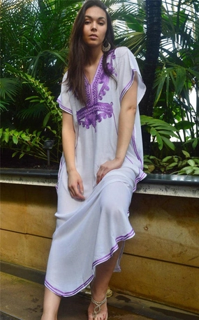 Navy Blue Rayon Beach Blouse Turkish Holiday Robe Chill Wear Hidden Pocket