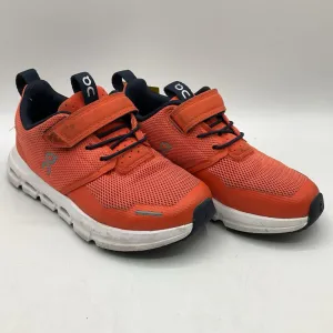 Resilient Touch Size 10.5: On Cloud Orange/Navy Velcro Strap Sneakers