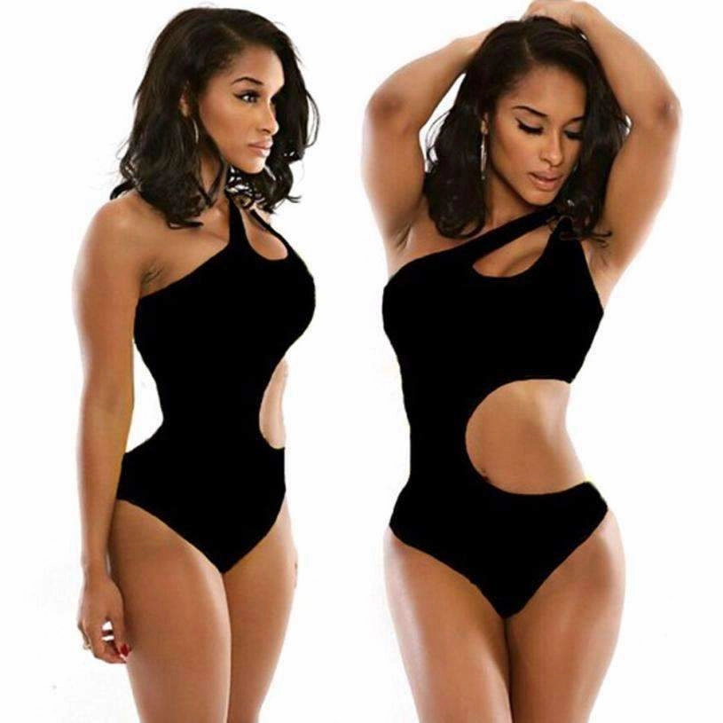 New Black Bikini Swimsuit Off Shoulder Swimwear BeachWear Women Bikini Swimsuit Sexy swimsuit Swim Gear