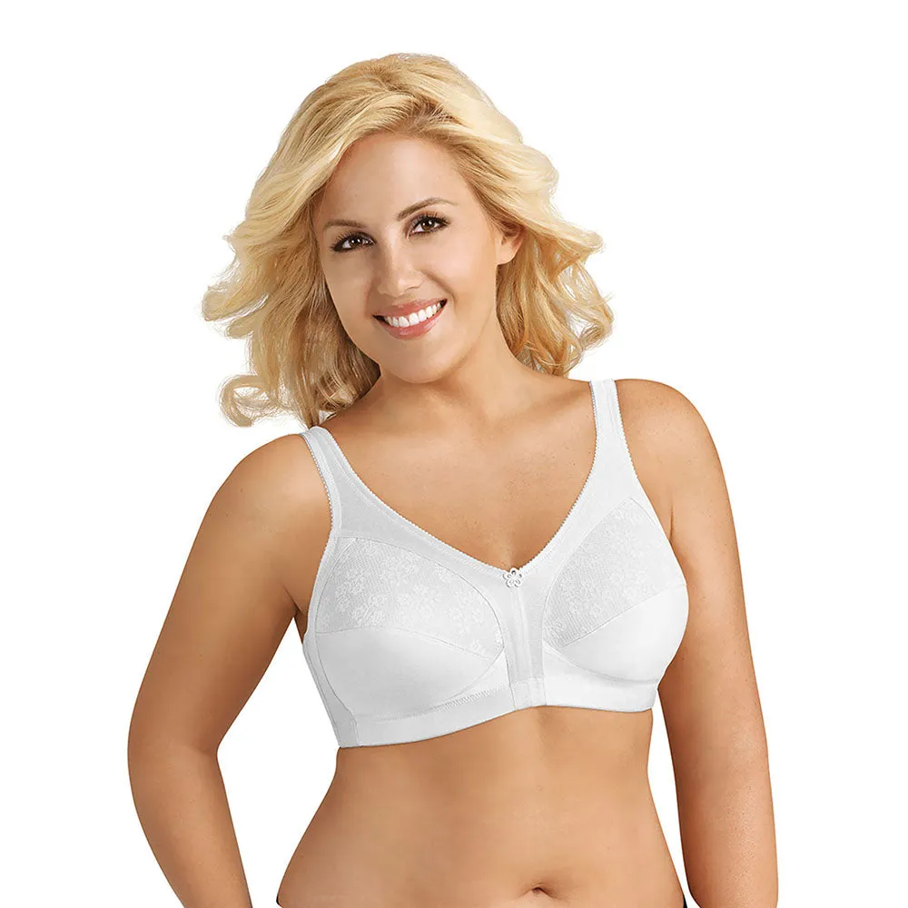 ZeroWastePattern Women's Slimming Wireless Full-Coverage Bra with Back Closure & Lace 5100548