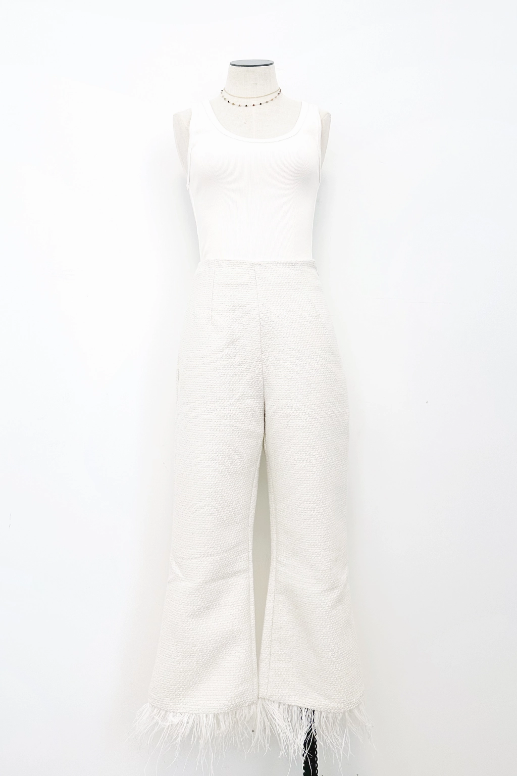 Dampness Control Feather Trim Pants