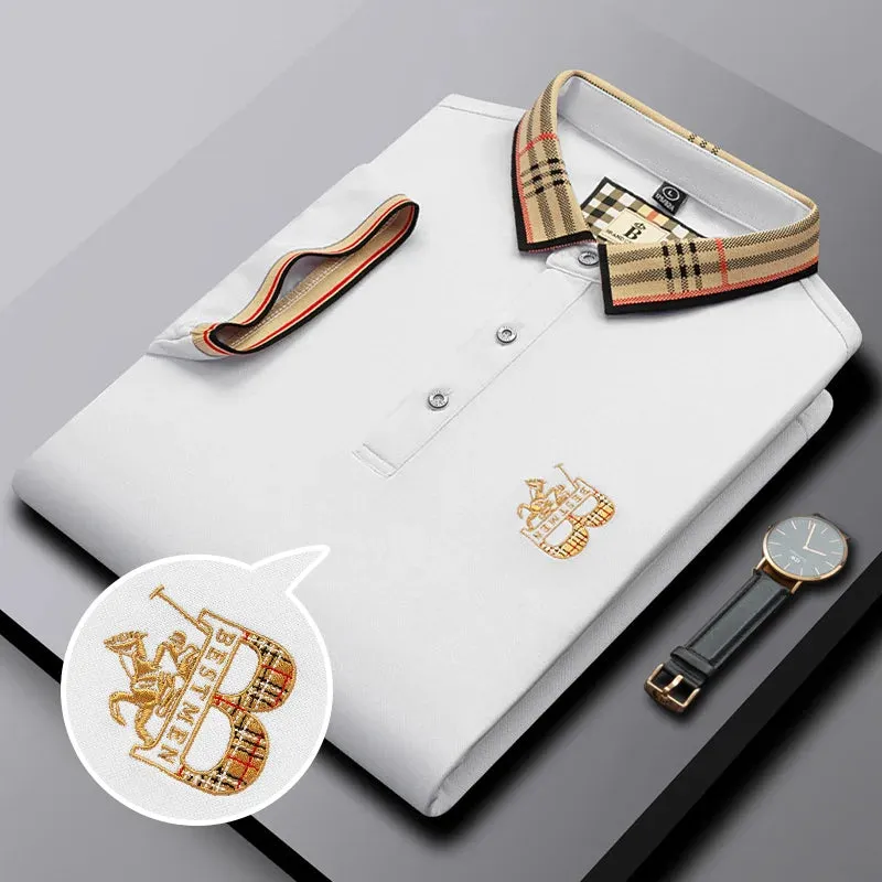 Quick Dry Feature Embroidered Men's Pure Cotton Popsicle Cotton