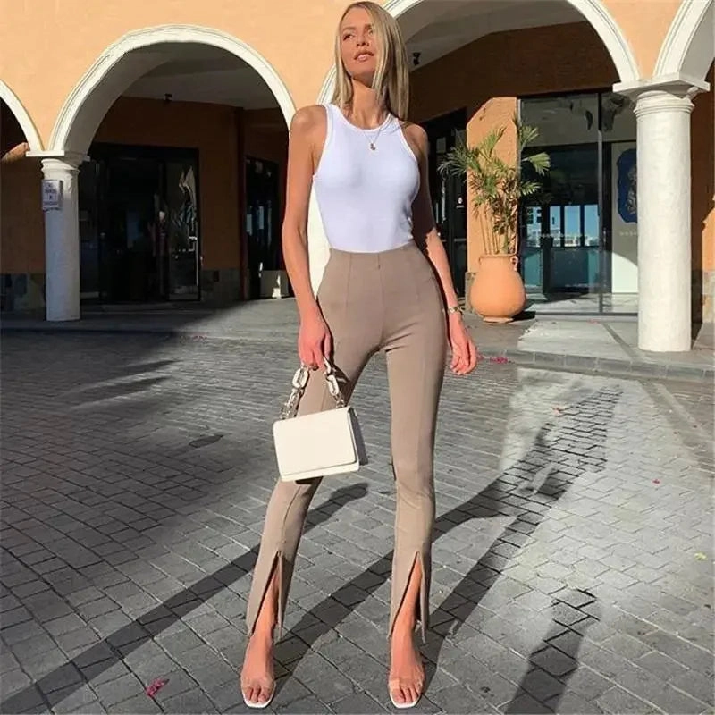 Office Elastic Pants Sporty Vibe