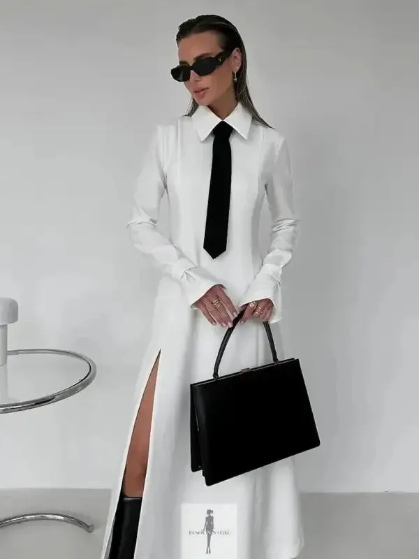 Casual Shoes Warm Knit Slim White Office Dress