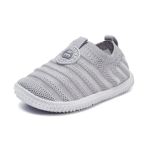 Memory Foam Ankle Support Freedom Fit Knitted Striped Non-slip Sneakers First Walker | BMCiTYBM