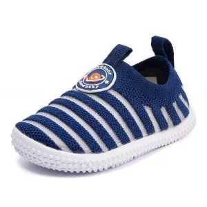 Knitted Striped Non-slip Sneakers First Walker | BMCiTYBM Heel Stability