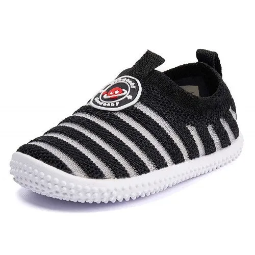 Knitted Striped Non-slip Sneakers First Walker | BMCiTYBM Youth Style Durable Lace System