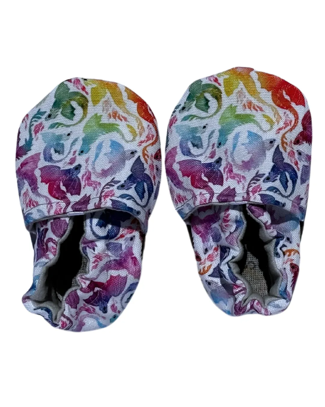 Multi-functional materials LE: Rainbow Dragons Eco-Canvas Baby Shoes