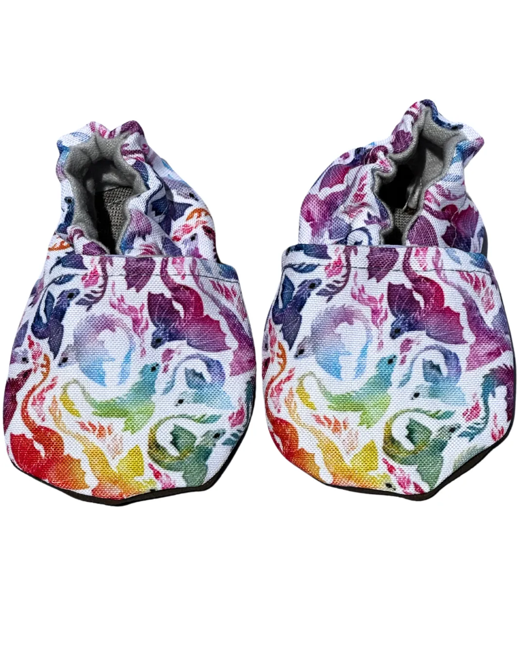 ventilation - level Non Slip Insole Grip LE: Rainbow Dragons Eco-Canvas Baby Shoes