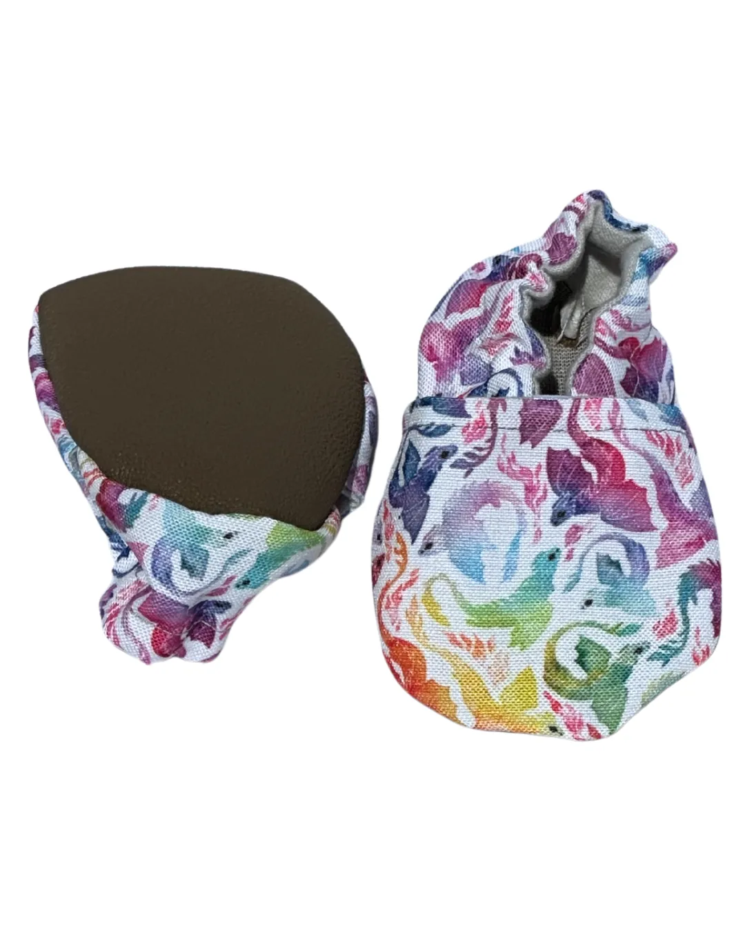 LE: Rainbow Dragons Eco-Canvas Baby Shoes least beach