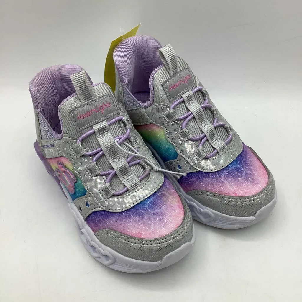 Refined fit Size 7: Sketchers Purple Light Up Slip On Sneakers