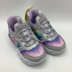 Refined fit Size 7: Sketchers Purple Light Up Slip On Sneakers