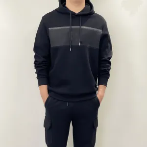 Outdoor Casual Loose Letter Printing Pullover Hooded Sweater Men Comfort Wear