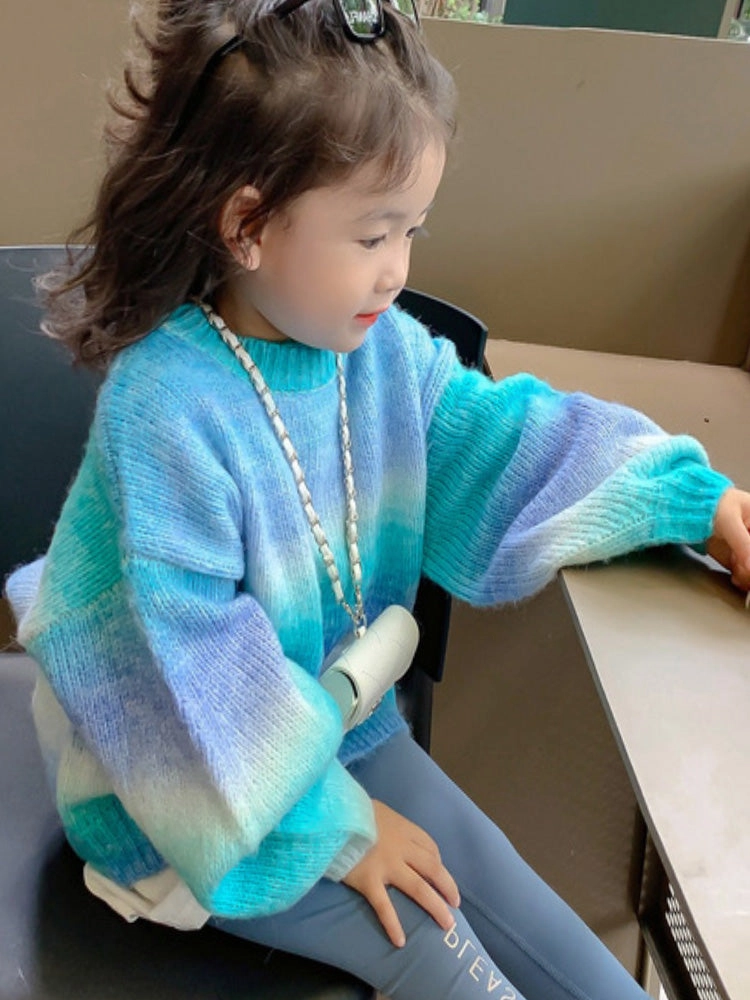 Parent-child Sweater High-end Western-style Sweater Coat Urban Layers Easy Fit