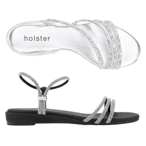 Party Low Wedge & Revel Low Wedge Bundle - Silver / Black Padding Forest Air