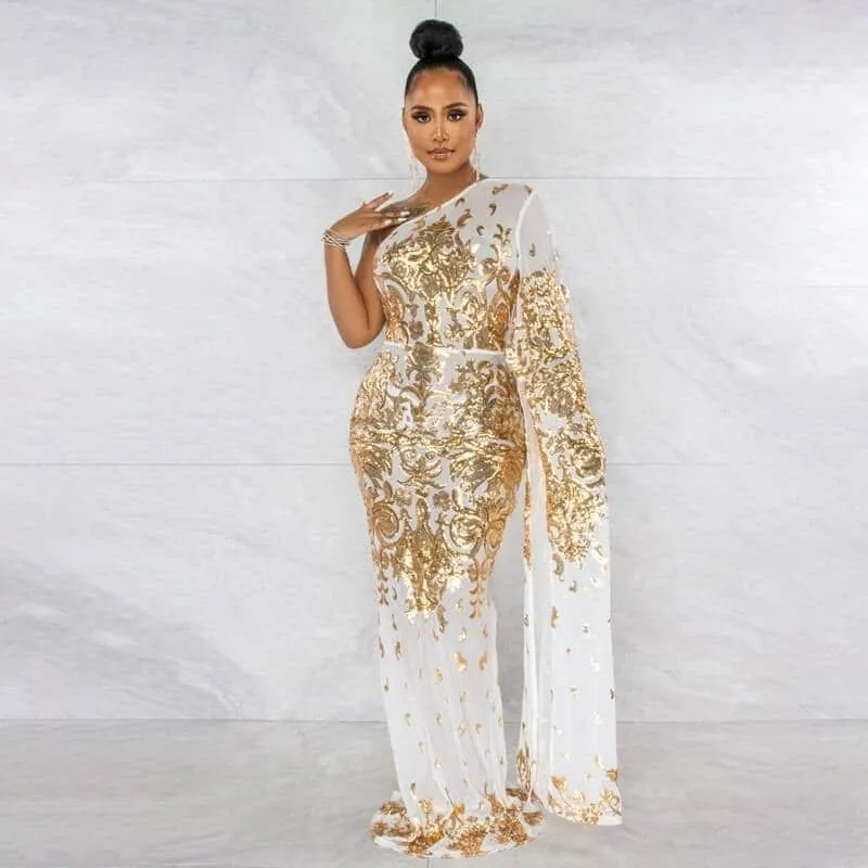 Essential Style Embroidered Sexy Evening Dress