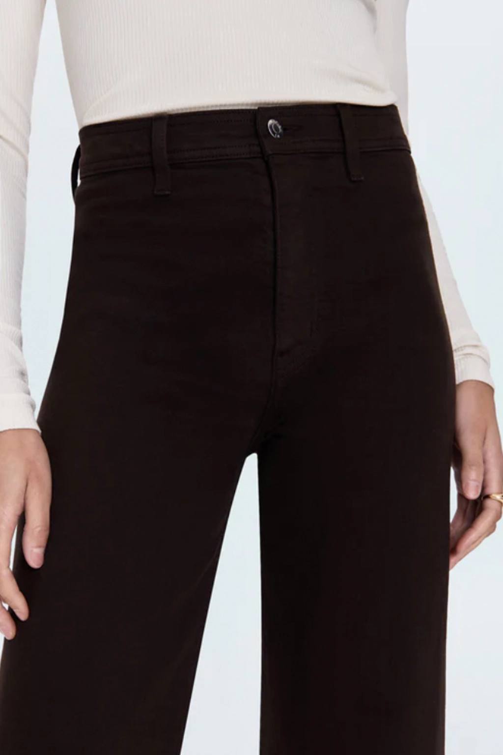 No Tightness Smooth Finish Penny High Rise Wide Leg Jean