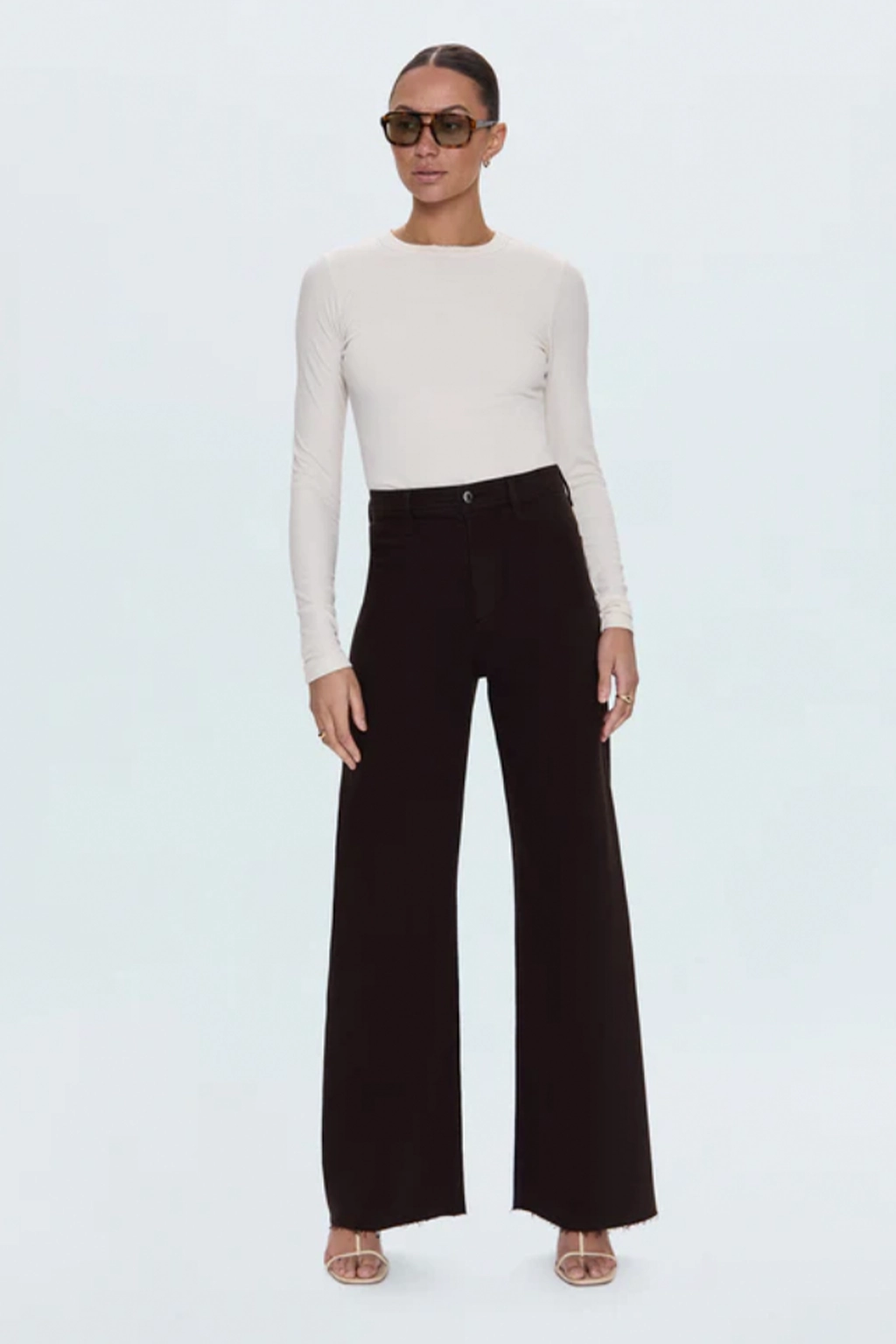 Penny High Rise Wide Leg Jean Wrinkle Resistant