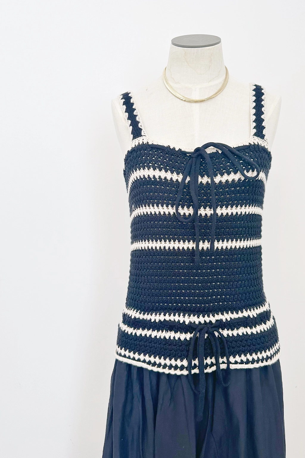 Ruffle Hem Peplum Crochet Maxi Dress