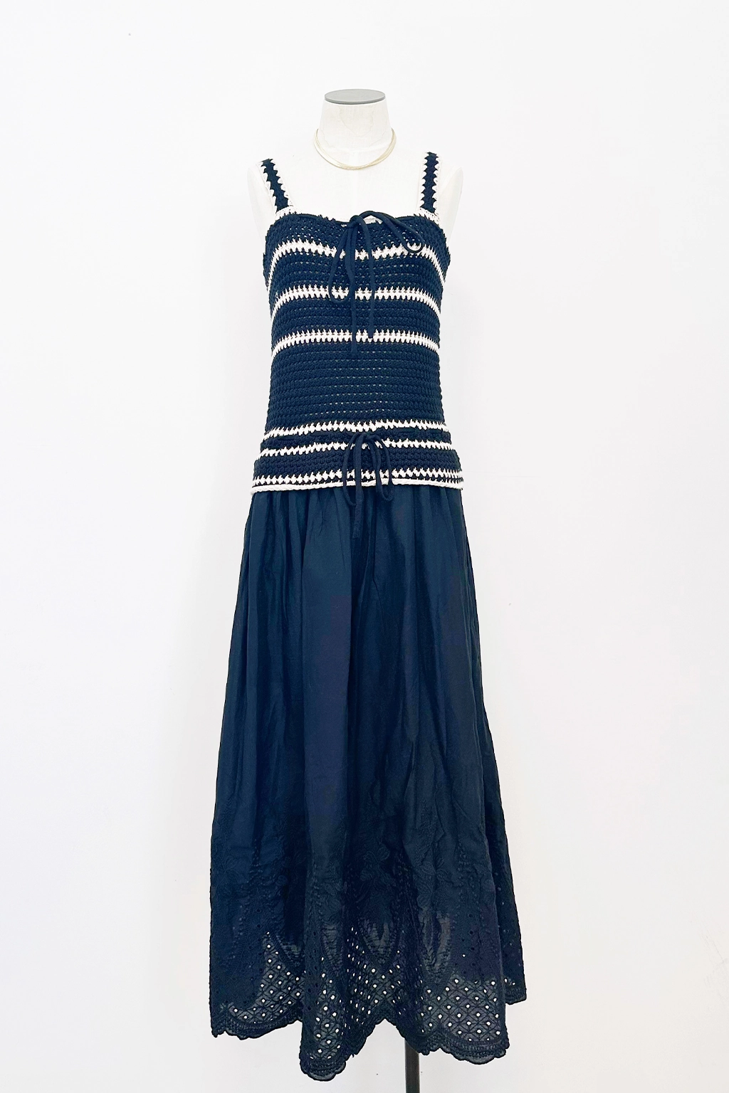 Peplum Crochet Maxi Dress Lux Look Lounge Comfort