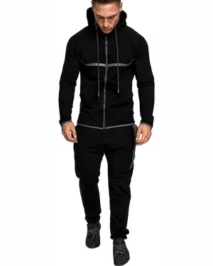 Leisure Sports Fitness Suit Men'S Snowflake Temperature Regulating