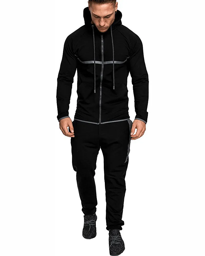 Leisure Sports Fitness Suit Men'S Snowflake Packable Fit
