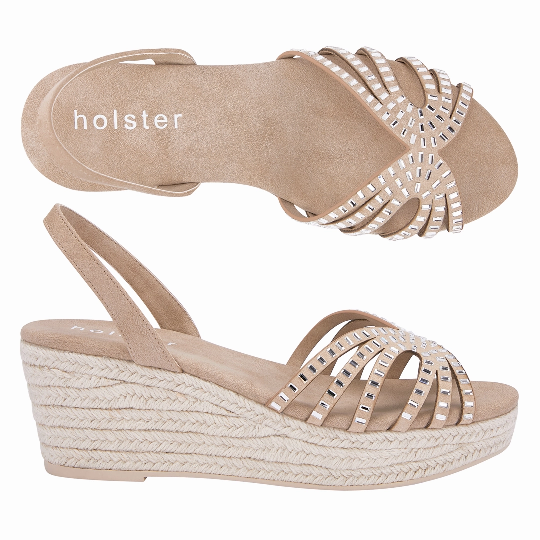 Unique Style Mermaid Espadrille - Beige