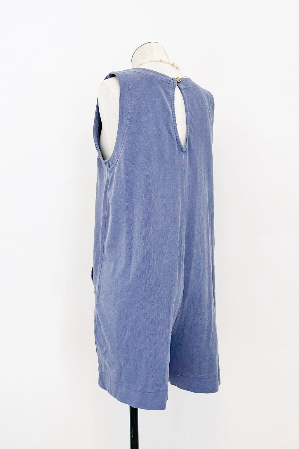 Maisey Back Button Cotton Romper Relaxed Movement