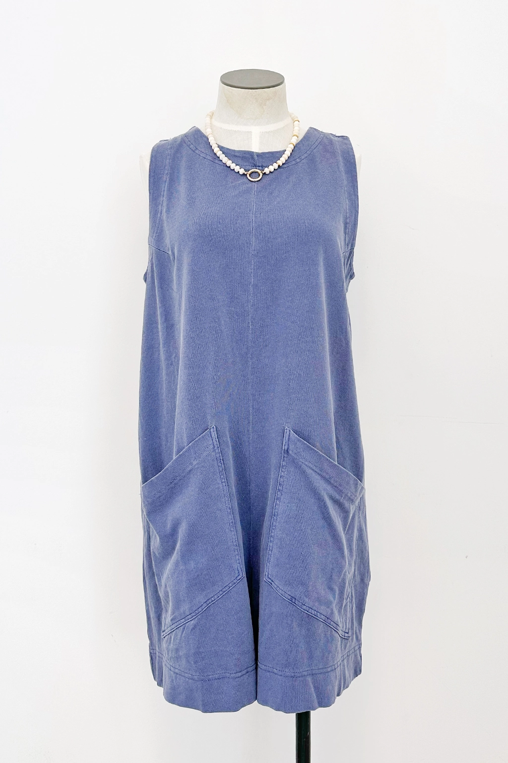 Maisey Back Button Cotton Romper Essential Layer