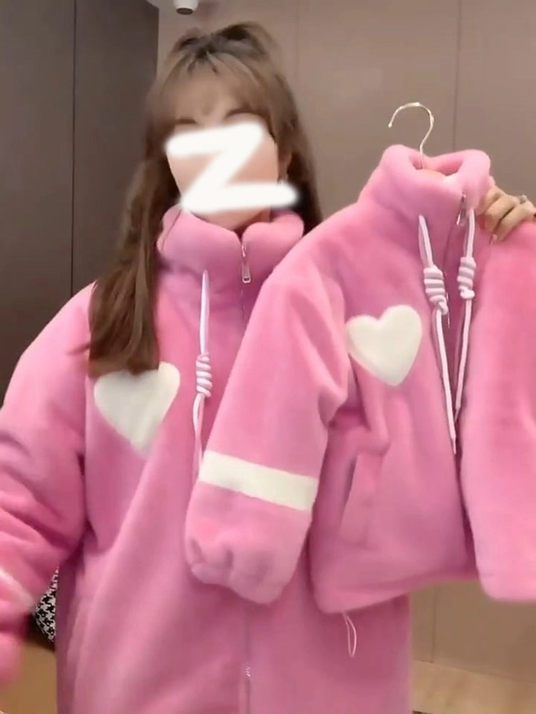 Pink Love Fried Street Different Parent-child Clothes Street Sense