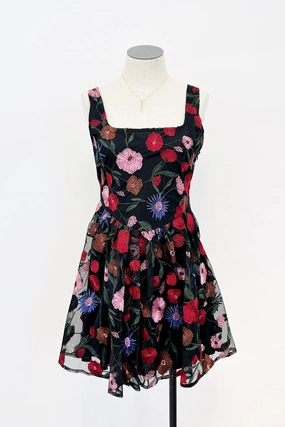 Wrap Charm Quiet Luxury Pipper Mini Dress