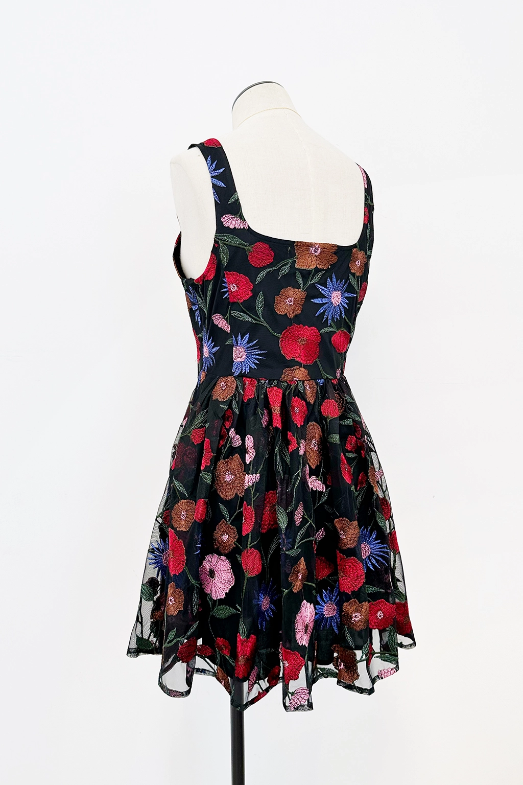 V Neckline Pipper Mini Dress