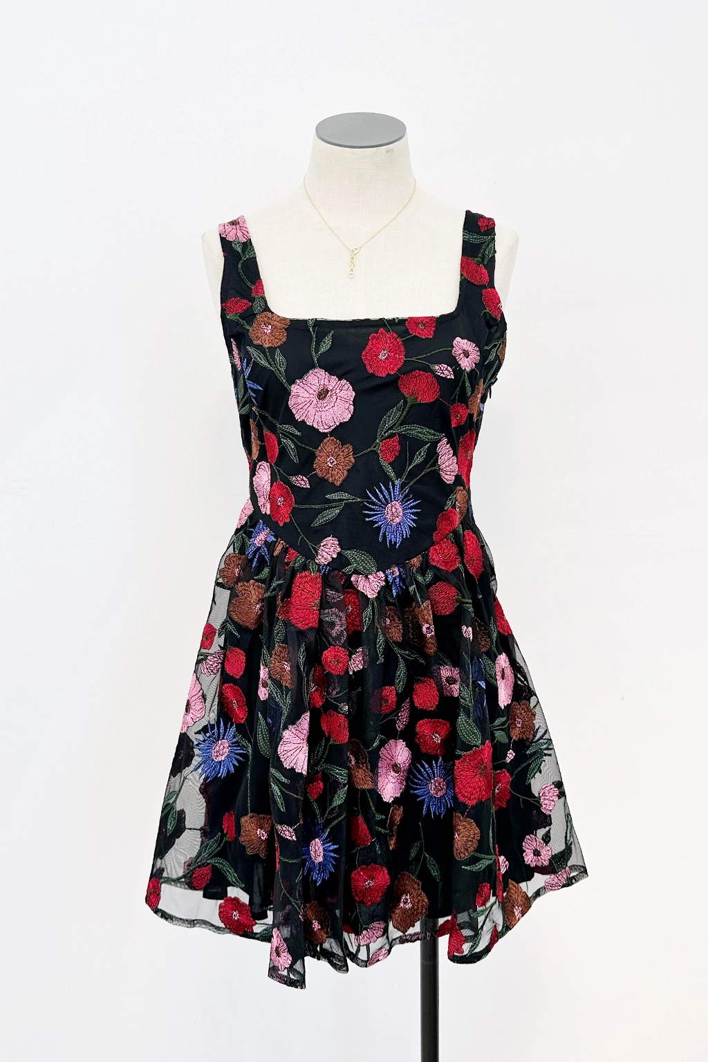 Wrap Charm Quiet Luxury Pipper Mini Dress