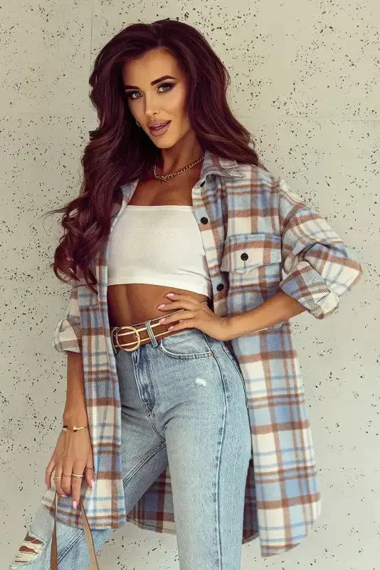 Pocket Long Sleeve Shacket UniversalFit