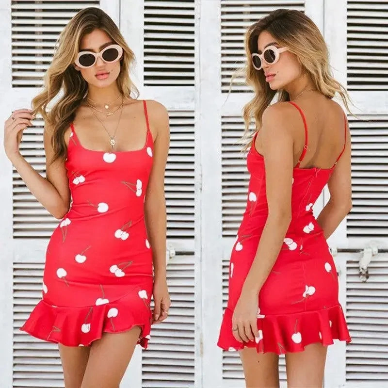 Modern Design Polka Sheath Dress