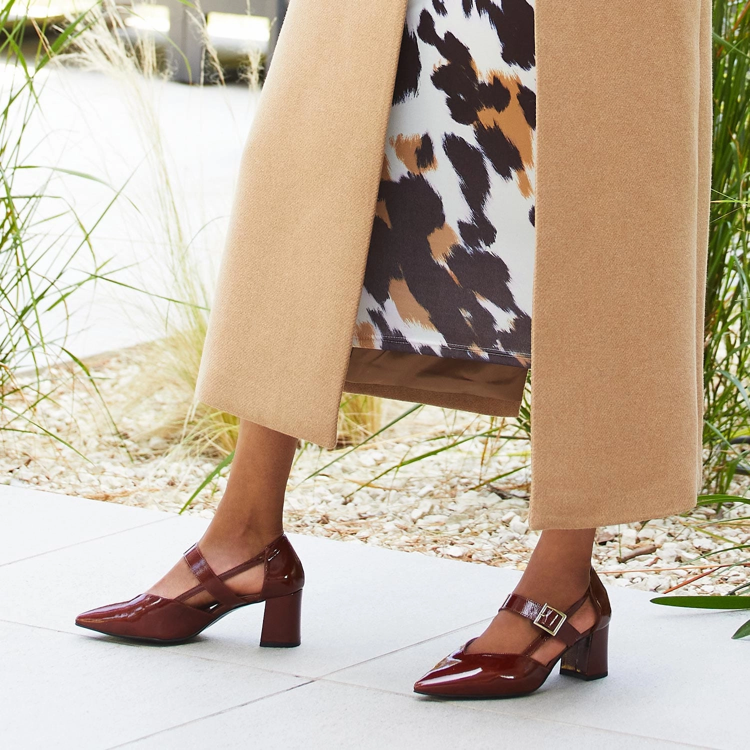 Non Marking Soles Chloe: Chestnut Patent