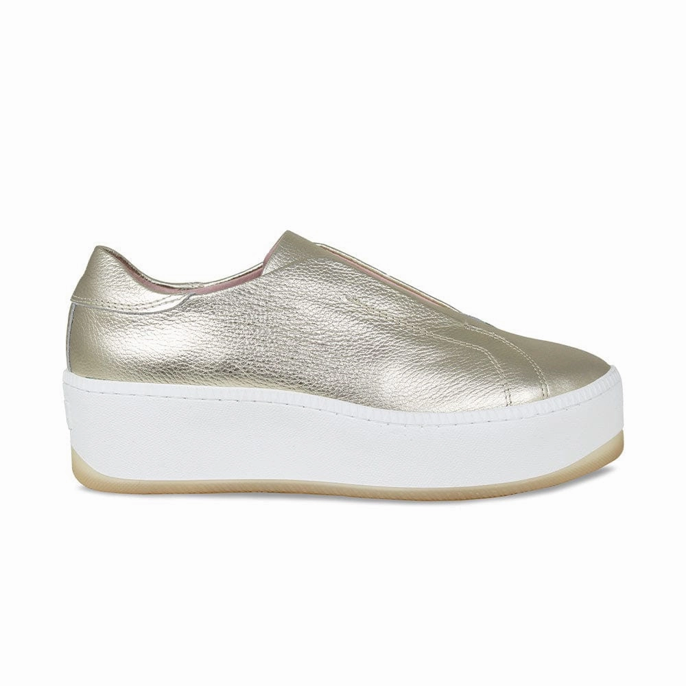 Drama: Gold Leather Low Impact Design orthopedic - suitability - level