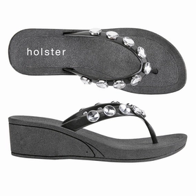 Neptune Wedge - Black Wide fit