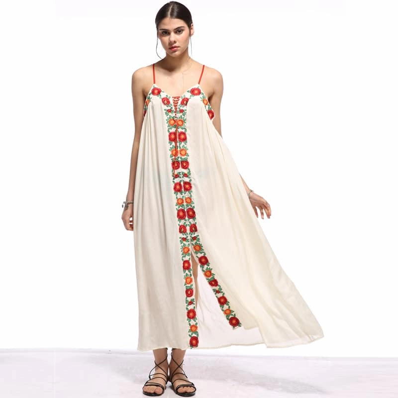 Women's Boho Maxi Cami Dress Stylish Look Trend Fit