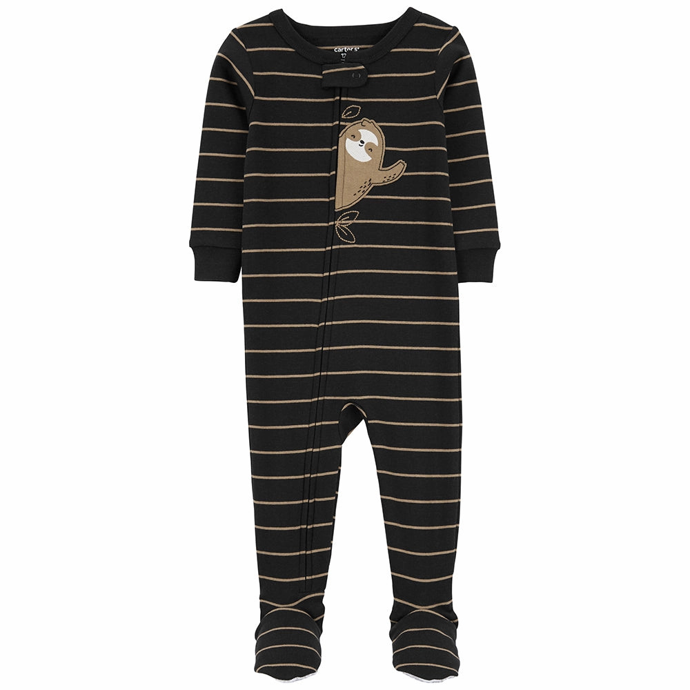 Boys' 1-Piece Sloth Footie Pajamas 1O582010 Simple Shirt Casual Pullover