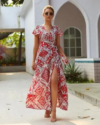 Polished Fit Light Weight Printed Dress Sexy Dress