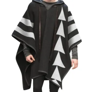 Ultra Lightweight Design Chill Commute Fit Men'S Casual Hedging Print Hooded Trendy Coat Jacket Men