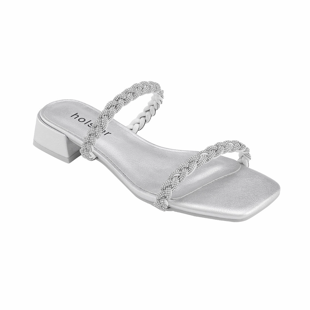 Tiana Heel - Silver Timeless Comfort