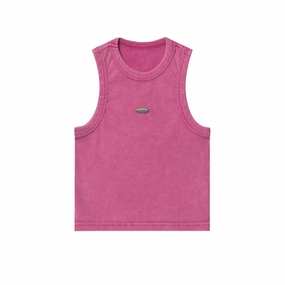 Hot Girl Vest Women's Small Short Washed And Worn Top Relaxed Style