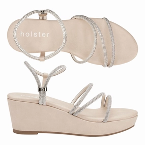 Vivacious Wedge - Beige Leg Length