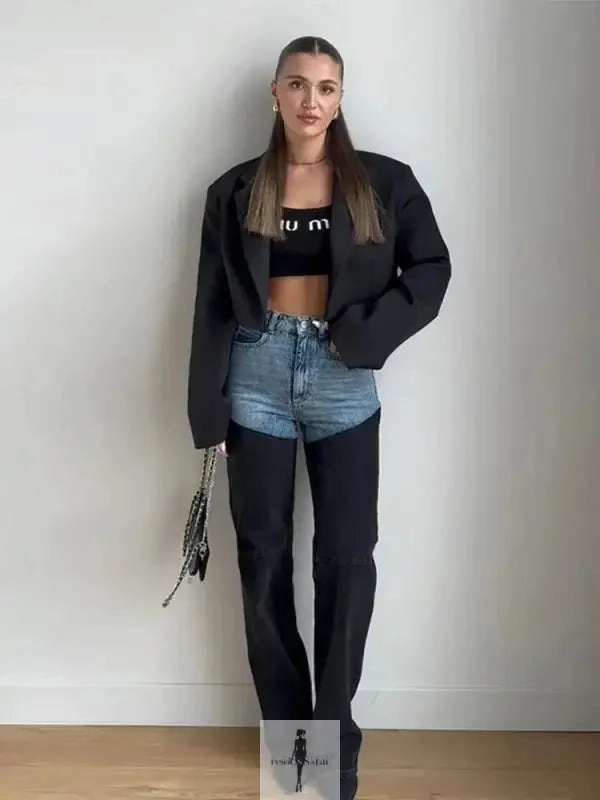 New Straight Denim Pants Casual Friday Classic