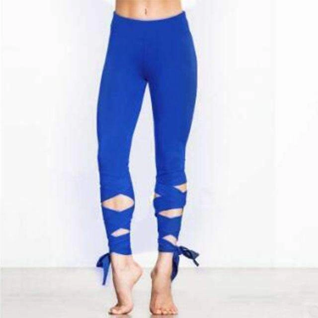 Women Ballerina Yoga Pants Sport Leggings Fitness Cross Yoga High Waist Ballet Dance Tight Bandage Yoga Cropped Pants Sportswear electronic