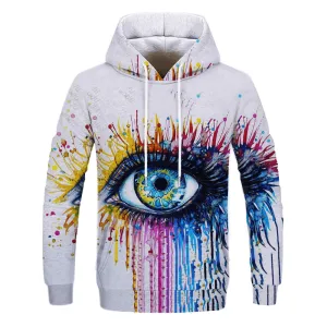 Smart Wear Graffiti Painting Print Sweatshirt Print Sports Sweatshirt Collarless Digital Print Sweatshirt